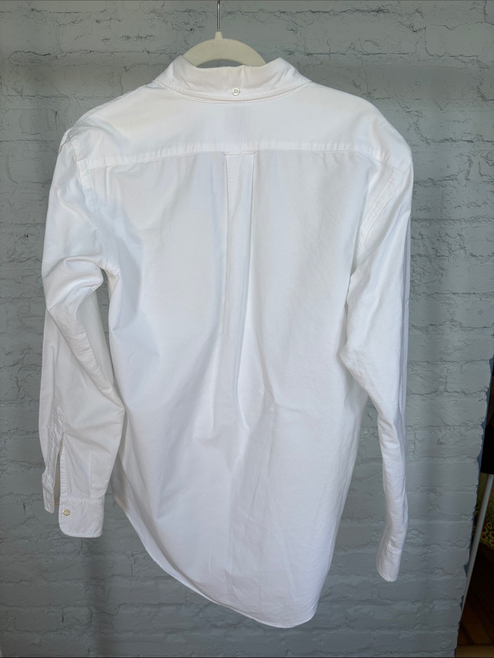 Men's Button-Down Casual Shirt in White - Picture 4 of 4